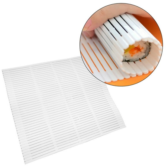 ROBOT-GXG Sushi Rolling Mat - Sushi Maker Mat - Kitchen Sushi Rolling Mat Non Stick Sushi Making Kit Plastic Sushi Roller Mat Kitchen Homemade DIY Sushi Plate Mat Sushi Making Tool