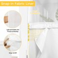 thumbnail image 6 of Bee Trucks No Hook Shower Curtain with Snap in Liner Sweet Honey Bee Daisy Flower Yellow Plaid Waterproof Bathroom Shower Curtain with See Through Top Window for Bathtub 72" x 78", 6 of 9