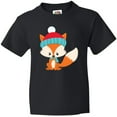 thumbnail image 3 of Inktastic Cute Fox, Fox With Hat And Scarf, Orange Fox Youth T-Shirt, 3 of 5