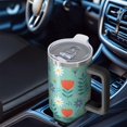 thumbnail image 6 of 40oz Pioneer Flower Floral Print Pattern Insulated Tumbler with Handle, BPA-Free Leak Proof Lid and Straws, Double Wall Vacuum, Hot 12h/Cold 34h, 6 of 6