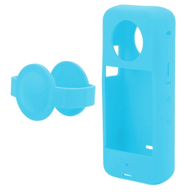 Silicone Camera Protective Case, Silicone Camera Lens Protective Cover Comfortable Feel Reinforcement Surfaces Design For Panoramic Camera Black,Red,Blue