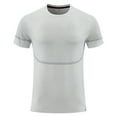 thumbnail image 4 of Men's Thin Summer Ice Silk Short Sleeve T - Shirt - Breathable for Running and Training, 4 of 5