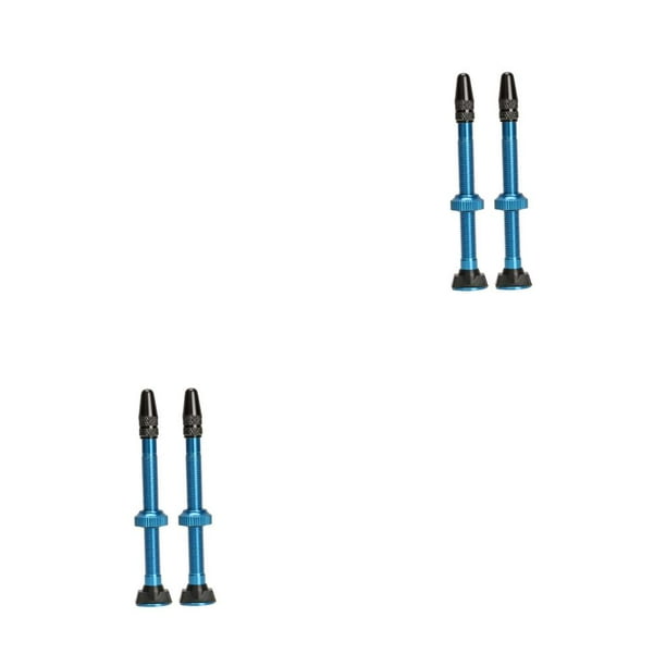 Naiovety Vástago de válvula de neumático sin cámara Universal, 2 uds., 60mm, válvulas de neumático de carretera, accesorio de reparación Azul 2Conjunto