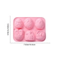 thumbnail image 3 of hulanddfd Easter Bunny Egg Silicone Molds for Chocolate, 6 Cavity Non-stick Dessert Molds Baking Pan Resin Cake Chocolate Molds Silicone Candy Pan, 3 of 6