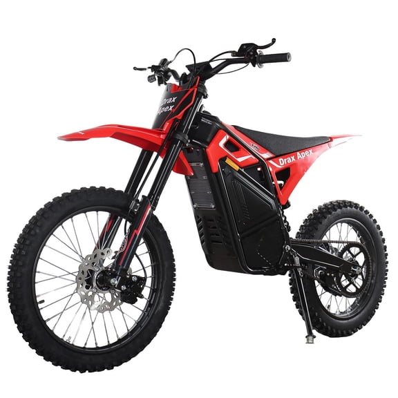 X-Pro Drax Apex Adult Electric Dirt Bike, 10000W Mid-Drive Motor, 72V 35Ah Removable Battery, Up to 55 MPH, 19"/17" Tires