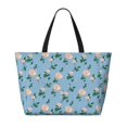thumbnail image 2 of Xecao Rose Flowers for versatile beach bag for women includes zipper pockets and waterproof material, ideal for vacations and adventures., 2 of 7