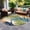 Multi, variant on World Rug Gallery Tropical Floral High-Low Indoor Outdoor Runner Rug, Gray, 2'x7'