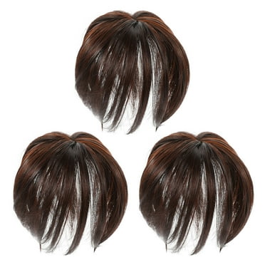 WSTEER 3pcs Wigs Women Hairpiece Human Hair Toppers Wiglets Hairpiece for Thinning Hair