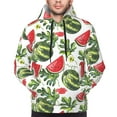 thumbnail image 5 of Bingfone Watermelons Men'S Drawstring Hoodie Long Sleeve Pocket Sweatshirts-X-Large, 5 of 9