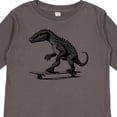 thumbnail image 4 of Inktastic Funny Alligator on Skateboard Boys Long Sleeve Toddler T-Shirt, 4 of 5