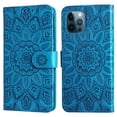 thumbnail image 2 of Funda tipo cartera GANGXUN para iPhone 12 Mini , diseño girasol, cuero PU, soporte, cierre magnético, tarjetero, 2 of 5