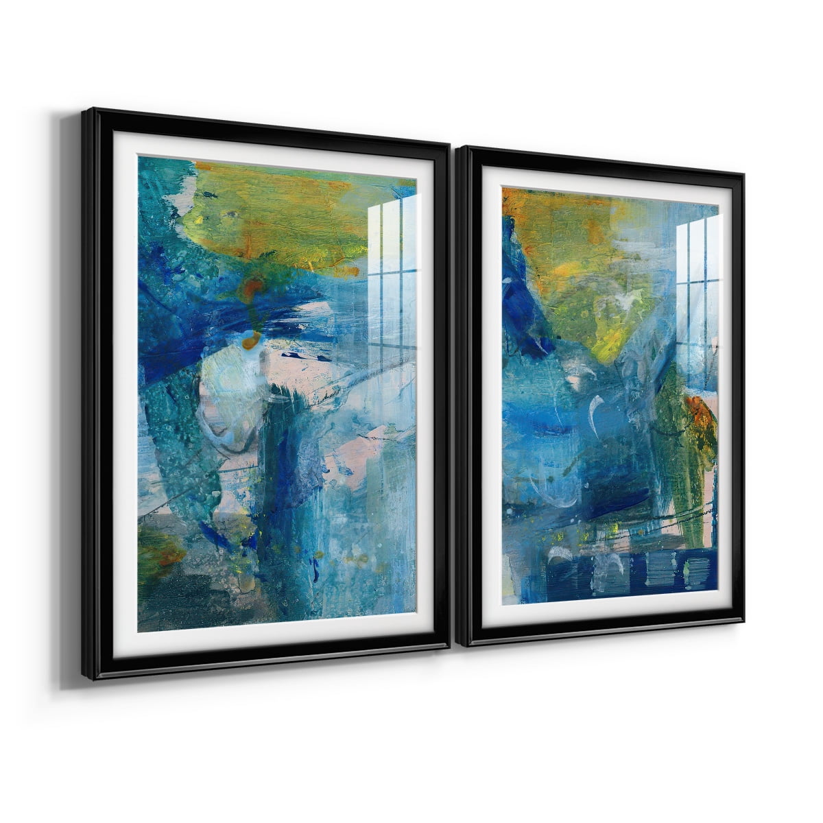 Wexford Home Spring Winds III Premium Framed Print, 22.5" x 30.5" - Ready to Hang, Black (Set of 2)