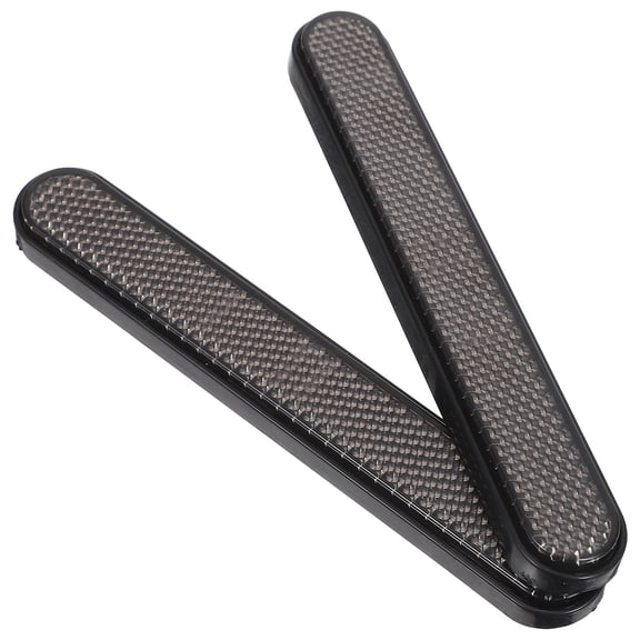 Luxshiny 1Pair Motorcycle Reflectors Adhesive Mudguard Reflective Strips Black for Enhanced Night Visibility