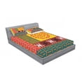 thumbnail image 3 of Ambesonne Tribal Fitted Sheet & Pillow Sham Set, Prehistoric Tribal, Twinxl, Yellow Green, 3 of 3