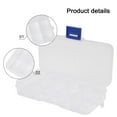 thumbnail image 4 of RichLink 1Pack 10 Grids Plastic Bead Organizer Containers, Dividers Diamond Jewelry Craft Painting Storage Case, Clear Small Fishing Tackle Box DIY Organizer, 4 of 10
