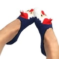 thumbnail image 2 of TeeHee Christmas Holiday Cozy Fuzzy Liner Slipper Socks 3-Pack for Kids (9-10 Years, Santa), 2 of 5