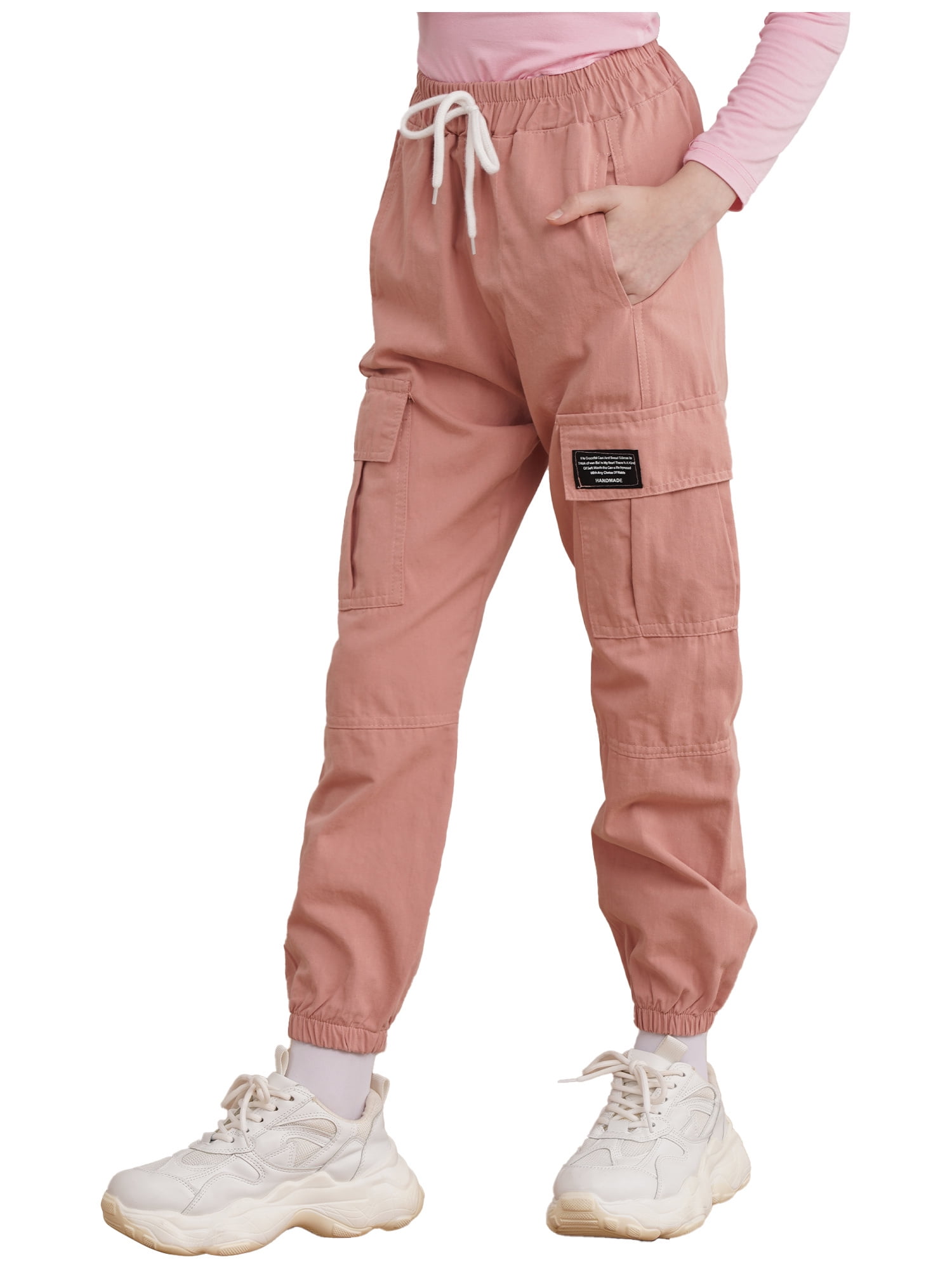 AOWKULAE Girls & Women's Casual Cargo Jogger Pants, 3T - Women 2XL, Z-pink,  XX-Large : Buy Online at Best Price in KSA - Souq is now : Fashion
