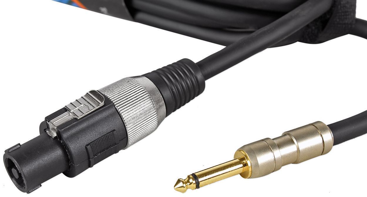 Technical Pro CQS-1225 25-Foot 12 Gauge Speaker Cable – 1/4" To Speakon, Pro Audio, Set Of 4