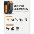 thumbnail image 2 of 6Pack Replacement for Dewalt 20v Battery 6.0Ah (Orange), 2 of 7