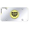 Au-TOMOTIVE GOLD Jeep Logo Gold on Chrome Plate