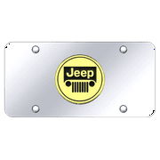 Au-TOMOTIVE GOLD Jeep Logo Gold on Chrome Plate