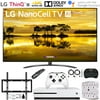 LG 75SM9070PUA 75" 4K HDR Smart LED Nanocell TV w/ AI ThinQ (2019) Bundle With Microsoft Xbox One S 1TB + Deco Mount Flat Wall Mount Kit + Deco Hear Wireless Keyboard+ Surgepro 6-Outlet Surge Adapter