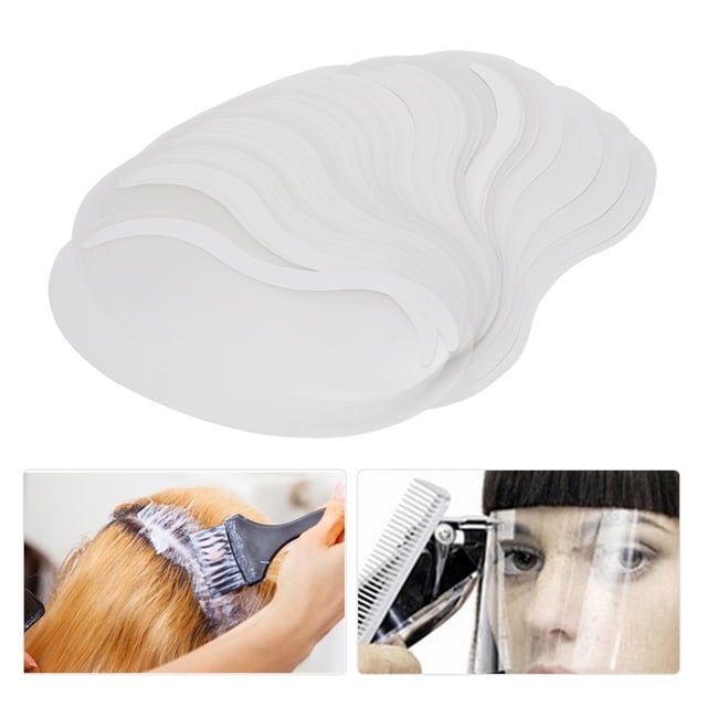 Herramienta 50 Uds. Teñido Irrompible Peluquería Ojo Protección Facial Escudo Cubierta De Laca Para El Cabello