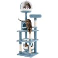 thumbnail image 1 of Árbol para gatos Yaheetech con temática oceánica de 155 cm de altura con boca de tiburón, 1 of 9
