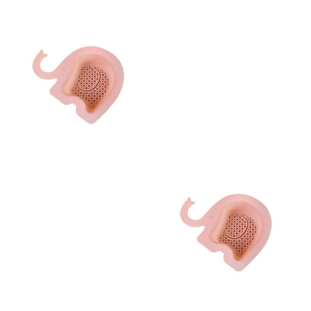 Toystoory Fregadero escurridor colgante hueco cocina secado residuos filtro reutilizable multifuncional drenaje organizador rosa Rosado 2piezas
