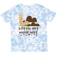 thumbnail image 3 of Inktastic Funny Dirt Never Hurt Boys Earthworm Boys Toddler T-Shirt, 3 of 5