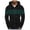 Black 2, variant on JTieacloth Hoodies for Men Pullover Male Autumn And Winter Color Block Hoodie Color Block Hood Pullover Thread Drawstring Fleece Sweatshirt Black