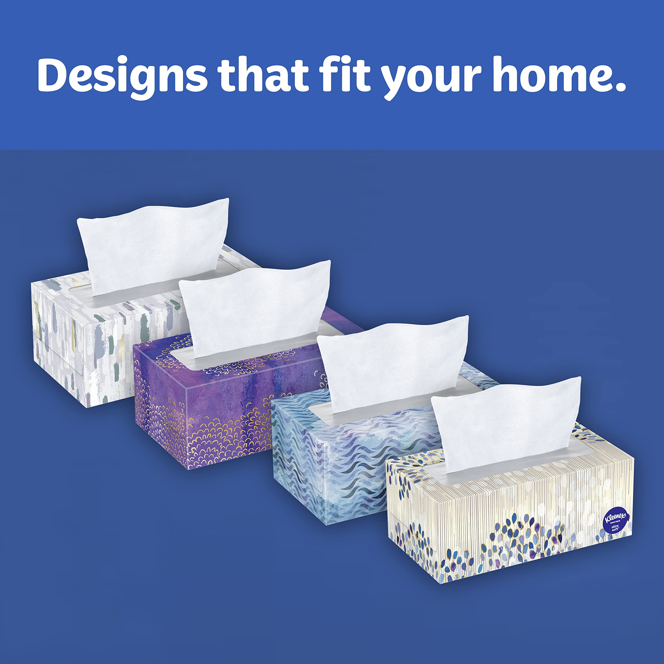 Kleenex Ultra Soft Facial Tissues, Soft Facial Tissue, 1 Flat Box, 120 Tissues per Box, 3-Ply (120 Total Tissues) (Pack of 12) Kleenex Ultra Soft Facial Tissues, Soft Facial Tissue, 1 Flat Box, 120 Tissues per Box, 3-Ply (120 Total Tissues) (Pack of 12)