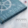 thumbnail image 3 of Bathroom Wall Décor Nautical Pictures Prints Sea Animals Navy Blue Canvas Wall Art 24 x 24 inches, Set of 4 Framed on Solid Wood Artwork for Home Cabin Office, 3 of 7