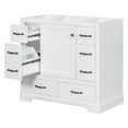 thumbnail image 2 of 36" Six Drawers Bathroom Vanity without Sink,Modern Undermount Bathroom Sink Cabinet with Multi-Functional Drawer Divider, Adjustable Shelf,White, 2 of 9