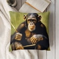 thumbnail image 3 of Chimpanzee Primate, Stick As Tool to Obtain A RewardAdam Jones-Pillow Case, 3 of 5