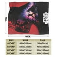 thumbnail image 3 of Ultra-Soft Micro Fleece Warm Darth Vader Blanket Throw Fluffy Fleece Blanket Decorative Quilt Four Seasons Lightweight For Couch Sofa Travel Camping Office 80"X60", 3 of 7