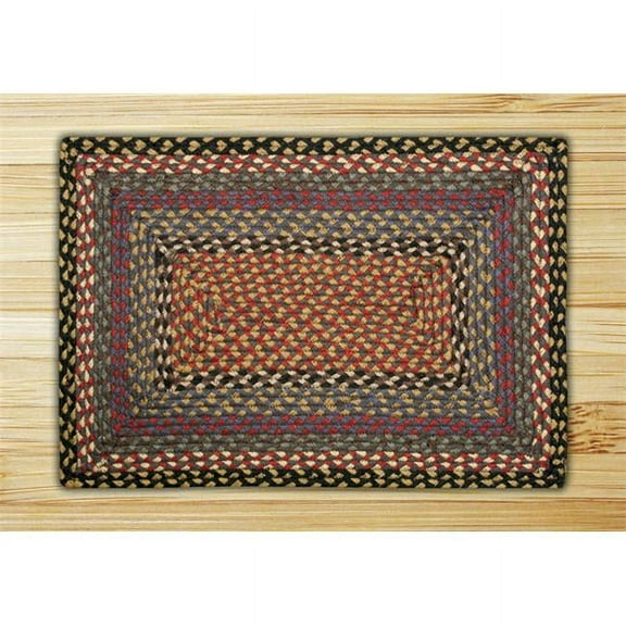Earth Rugs 26-043 Burgundy-Blue-Gray Rectangle Rug