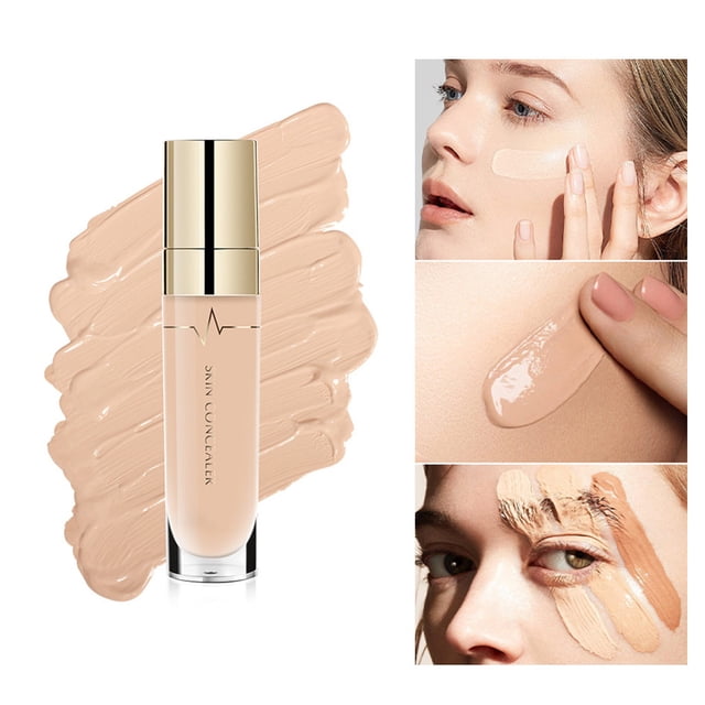 Long Term Full Coverage Eye Concealer Face Concealer Foundation Concealer Makeup Liquid Foundation Liquid Foundation (5Ml), A Lotion