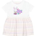 thumbnail image 3 of Inktastic My 1st Easter with Bunny and Easter Basket Girls Baby Dress, 3 of 5