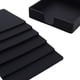 thumbnail image 3 of Juego de 6 posavasos de silicona negra con soporte Negro, 3 of 9