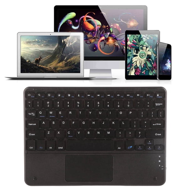 Mini teclado inalámbrico teclado inalámbrico silencioso ultradelgado Tetragonum Chocolate con panel táctil para ordenador portátil ANGGREK Otros