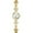 Gold, variant on Luxury Ladies Hollow Four Leaf Grass Bracelet Chain Watches Waterproof Fashion Dress Quartz Watch