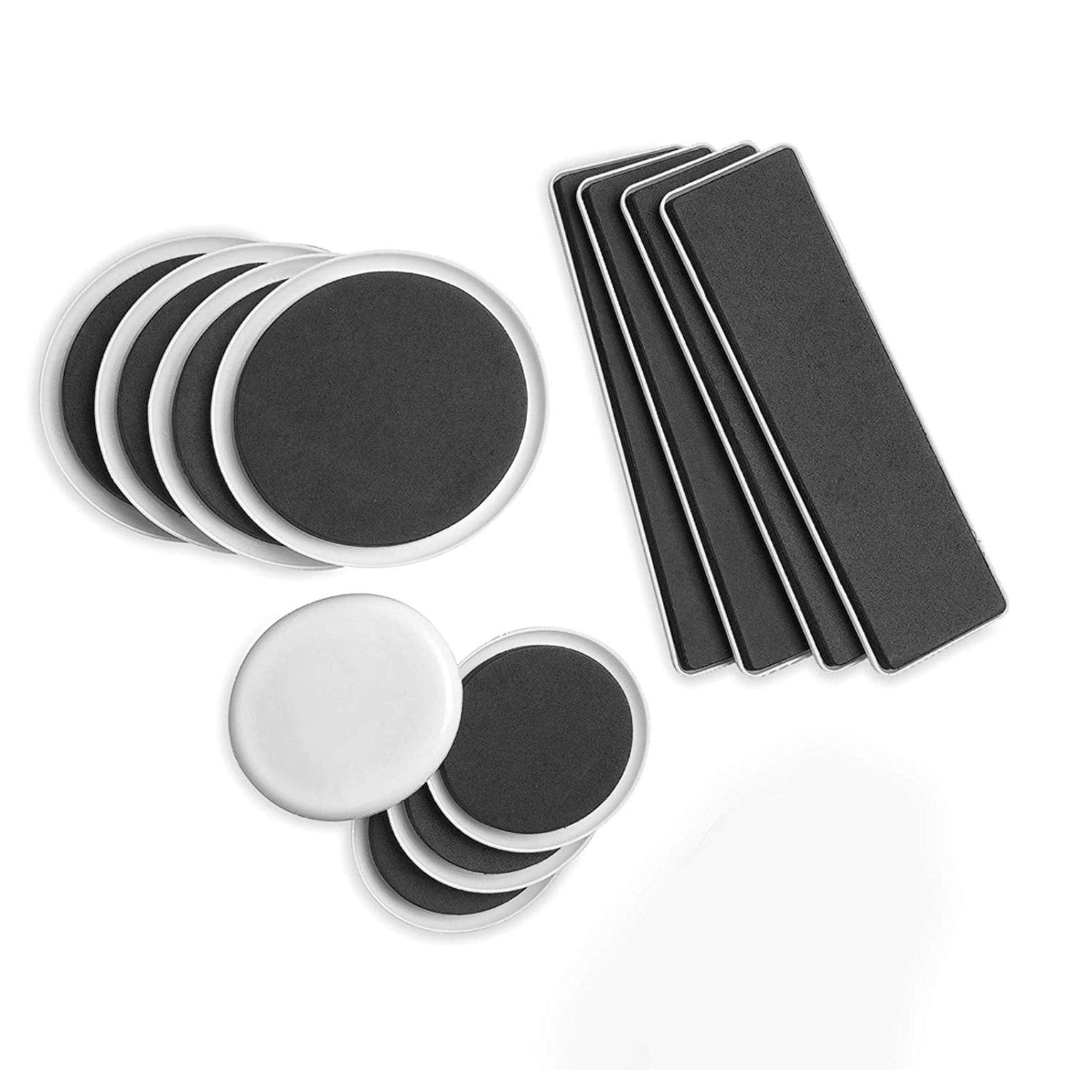 Wideskall 12 Pcs Reusable Multi Size Extra Large Furniture Sliders for Carpet Wideskall 12 Pcs Reusable Multi Size Extra Large Furniture Sliders for Carpet