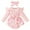 Light Pink, variant on FYMNSI Baby Girl Clothes Ruffle Long Sleeve Romper with Headband Infant Newborn Girl Ribbed Bodysuit 0-3 Months