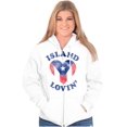 thumbnail image 3 of Island Lovin Puerto Rican Pride PR Zip Hoodie Sweatshirt Women Brisco Brands S, 3 of 5