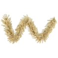 thumbnail image 1 of White & Gold Tinsel Garland with Clear Lights, 9 ft. x 14 in., 1 of 1