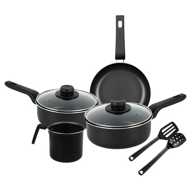 Batería de Cocina Vasconia 8 Piezas Antiadherente Negro