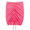 thumbnail image 3 of Curuila Women Beach Skirt Solid Color High Waist Drawstring Breathable Swim Skirt For Swimming Pool Pink Size S, 3 of 7