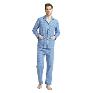 Hanes Men's 100% Cotton Flannel Plaid Pajama Top And Pant Set, Grey Buffalo, Small : Buy Online At Best Price In KSA - Souq Is Now