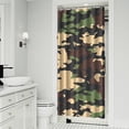 thumbnail image 2 of Camo Shower Curtain 36x72 Inch - Military Tactical Army Woodland Desert Camouflage Waterproof Bath Curtain with 12 Hooks, Fade-Resistant Polyester Fabric, Quick Dry & Machine Washable for Home/Hotel, 2 of 5
